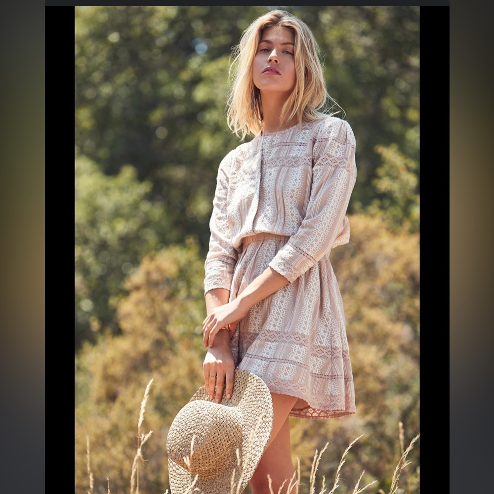 REVOLVE Tularosa | Payton Dress | embroidered lace with elastic waist line | S